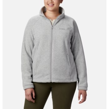 Columbia Jas Dames, Benton Springs Full Zip Plus Size Grijs, 71NDFSMRX